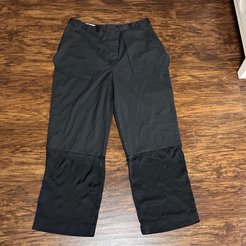 Zara Black Wide-Leg Trousers
